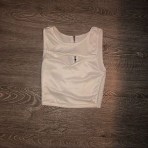 White crop top